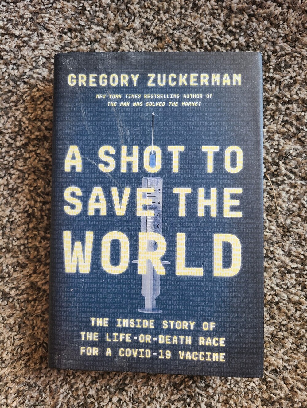 A Shot to Save the World (Yellow on Dark Cover)